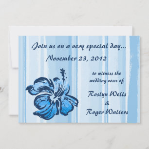 Watercolor Hibiscus Invitation