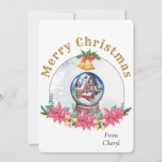 Watercolor Holiday Christmas Card (Front)