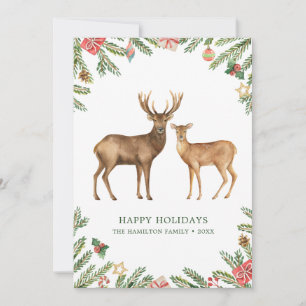 Watercolor Holiday Deer