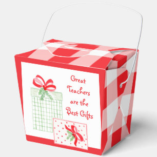Watercolor Holiday Teachers Best Gifts Favour Box