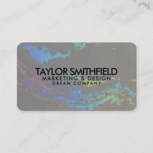 Watercolor Holographic Business Card