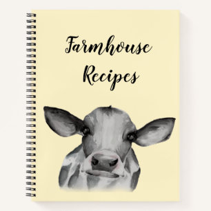 Watercolor Holstein Notebook