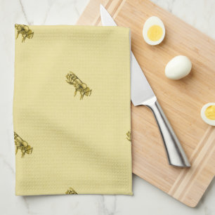 Watercolor Honey Bee Tea Towel