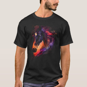 Watercolor Horse for Girls Women Men Boys Graphic T-Shirt
