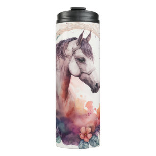 Watercolor Horse Thermal Tumbler