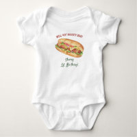 Watercolor Hot Dog Kids Birthday