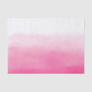 Watercolor Hot Pink Ombre Tissue Paper