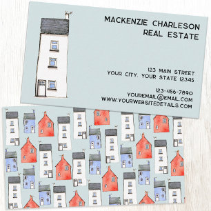 Watercolor House Business Card