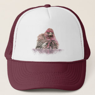 Watercolor House Finch Bird Bath Wildlife Trucker Hat