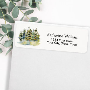 Watercolor House Plant Nursery Return Address  Return Address Label