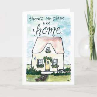Watercolor Housewarming Card