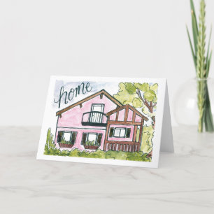Watercolor Housewarming Card