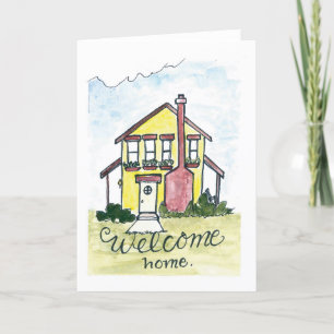 Watercolor Housewarming Card
