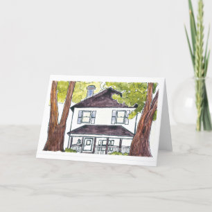 Watercolor Housewarming Card