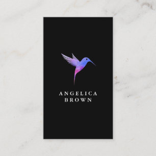 Watercolor Humming Bird Business Card