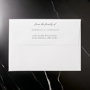 Watercolor Hummingbird From the Family Of Funeral Envelope