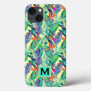 Watercolor Hummingbirds Add Your Initial iPhone 13 Case
