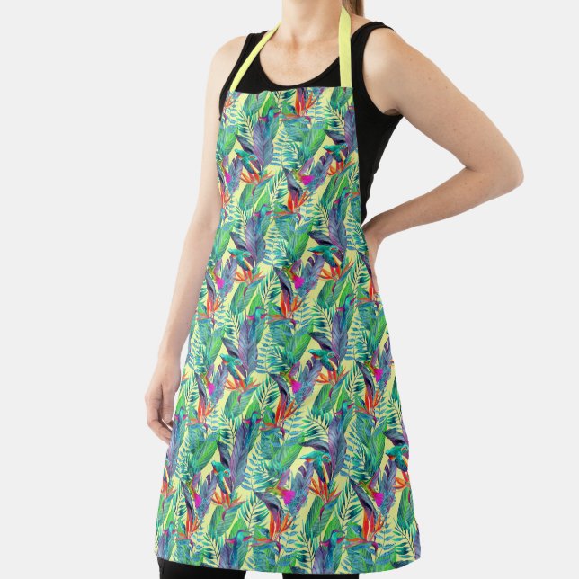 Watercolor Hummingbirds Apron (Insitu)