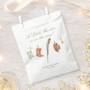 Watercolor Hunter Baby Shower Favour Bag