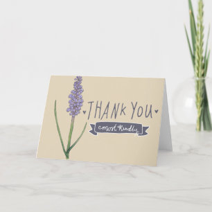 Watercolor Hyacinth Thank You Card