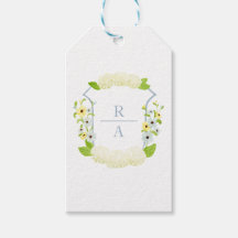 Watercolor Hydrangea Crest Bottle Sticker