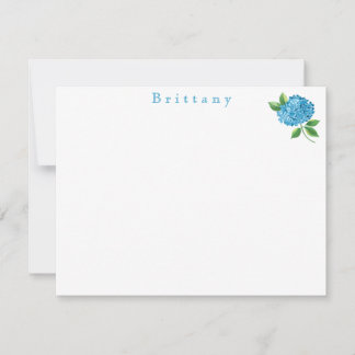 Watercolor Hydrangea Floral Card