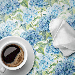 Watercolor Hydrangea Flowers  Tablecloth