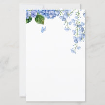 Watercolor Hydrangea Stationery