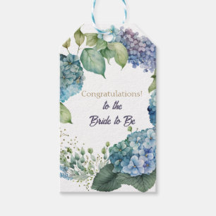 Watercolor Hydrangeas “Congratulations” Gift Tags