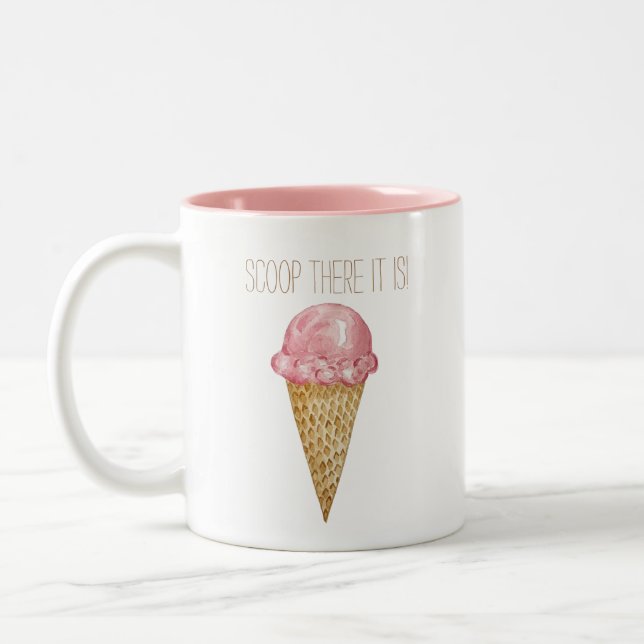 Watercolor Ice Cream Mug (Left)