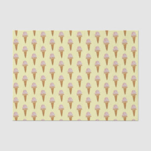 Watercolor Ice Cream Tissue Paper (yellow)