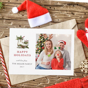 Watercolor Ice skate Family photo holiday 