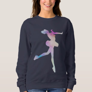 Watercolor Ice Skating Girl       Sweatshirt