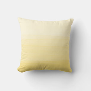 Watercolor Illuminating Yellow Ombré Cushion