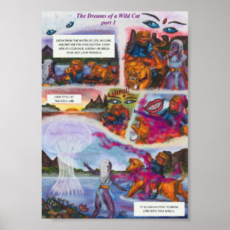 Watercolor Illustration Comic Short story fantasy Poster