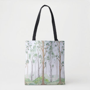 Watercolor illustration-Fairy forest. Children's i Tote Bag