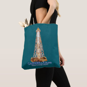 Watercolor Illustration Gasparilla Island Light Tote Bag