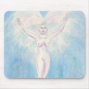 Watercolor Illustration Painting Goddess Rising Ma Mouse Pad
