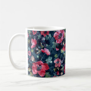 Watercolor illustration. Seamless pattern. Bouquet Coffee Mug