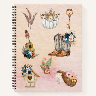 Watercolor illustrations for artist notebook