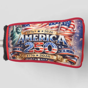 Watercolor INDEPENDENCE DAY AMERICA250 Golf Head Cover