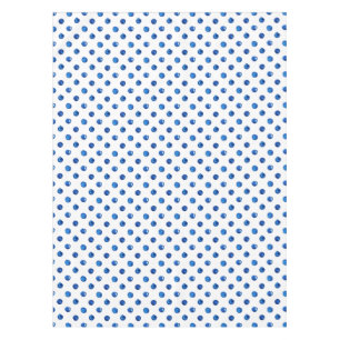 Watercolor indigo blue polka dots pattern tablecloth