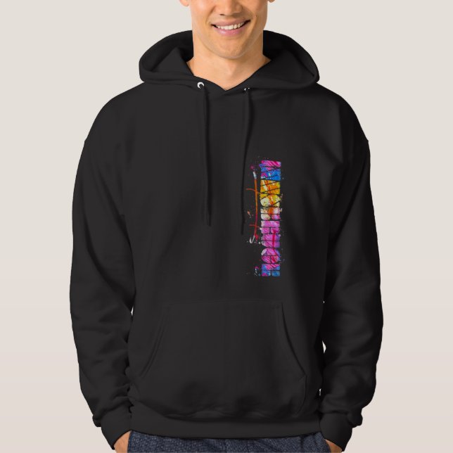 Watercolor Innsbruck  Innsbruck Lettering Hoodie (Front)