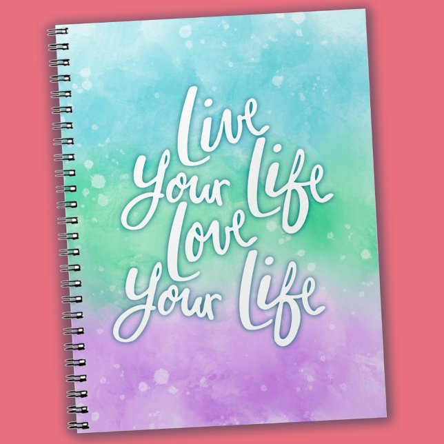 Watercolor, Inspirational Quote Notebook (Creator Uploaded)