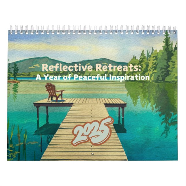 Watercolor Introvert Inspiration 2025 Calendar (Cover)