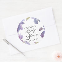 Watercolor Iris Floral Spring Garden