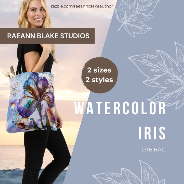 Watercolor Iris  Tote Bag (Creator Uploaded)