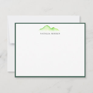 Watercolor Islands Stationery Card