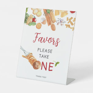 Watercolor Italian 1st Birthday Pedestal Sign