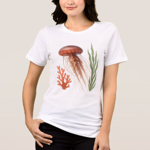 Watercolor Jellyfish Tri-Blend Shirt